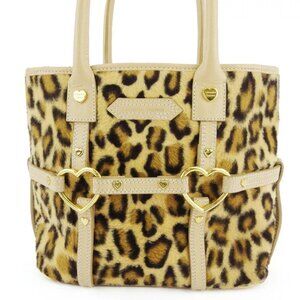 Samantha Thavasa tote bag leopard leopard beige Authentic C3942